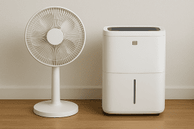 Ventilateurs vs. déshumidificateurs