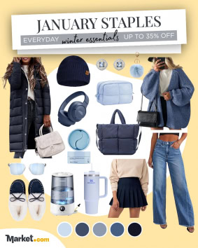 Winter Staples In Blue