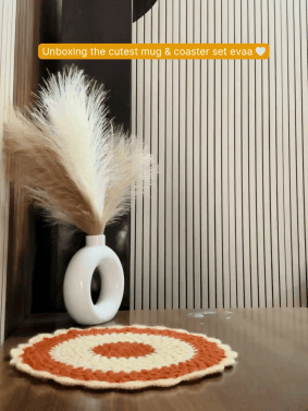 Ceramic Coffee Mug with Saucer