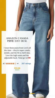 Levi's Womens Cinch BaggyJeans