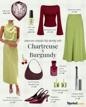 Chartreuse x Burgundy