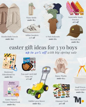 Easter Gift Guide for 3 Year Old Boys