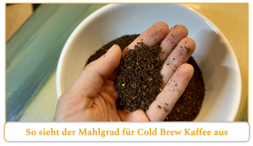 coffee ground to a coarse consistency for cold brew coffee
